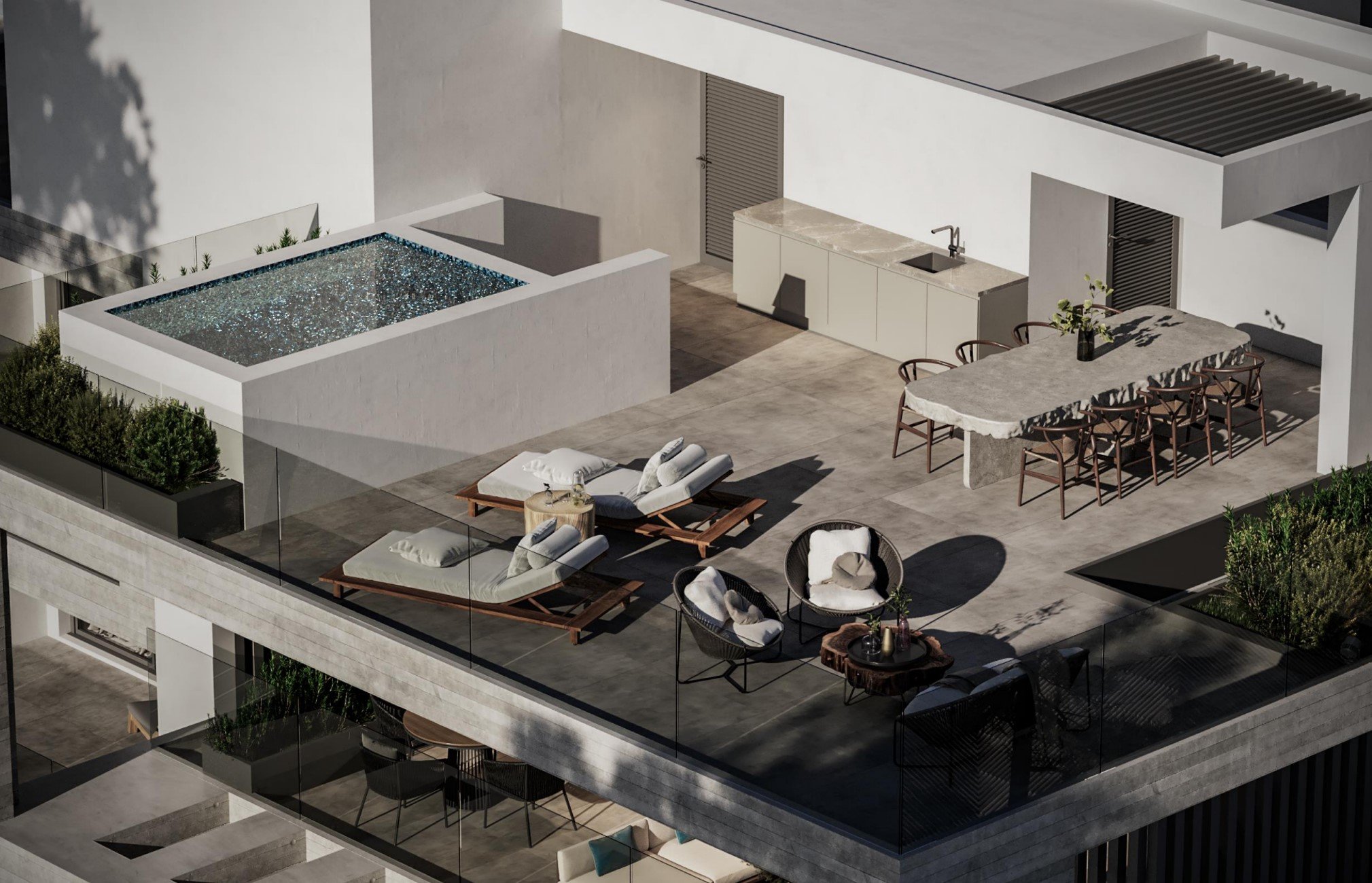 Penthouse 3 Schlafzimmer 106 m² Larnaka, Zypern