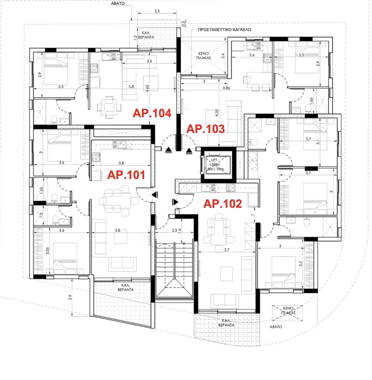 Квартира в trachoni, Кіпр, 51.00м²