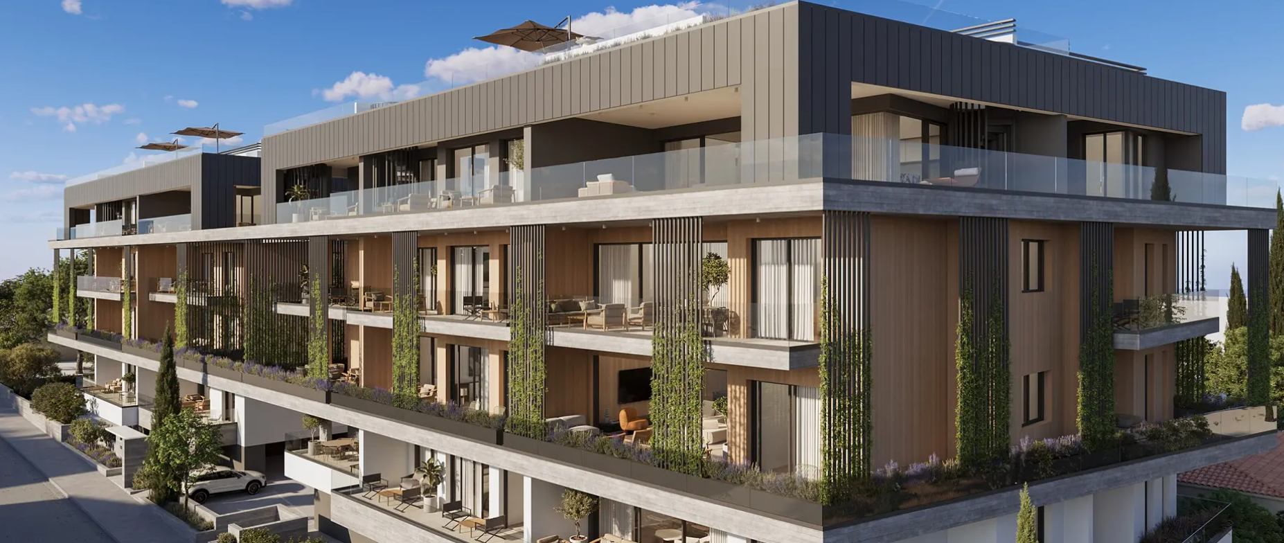 Apartament z 2 sypialniami, 85.00m² w mesa-geitonia, Cypr [ID: 0602-239307]