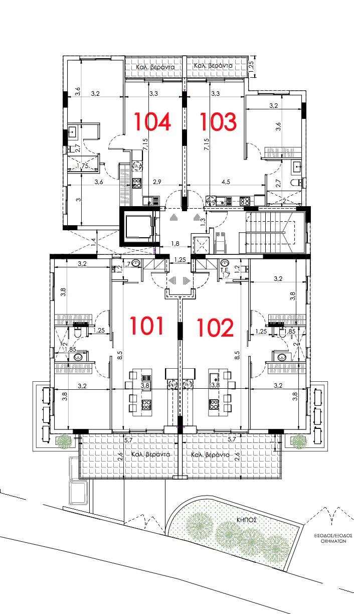 Квартира в trachoni, Кіпр, 68.00м² - зображення 4