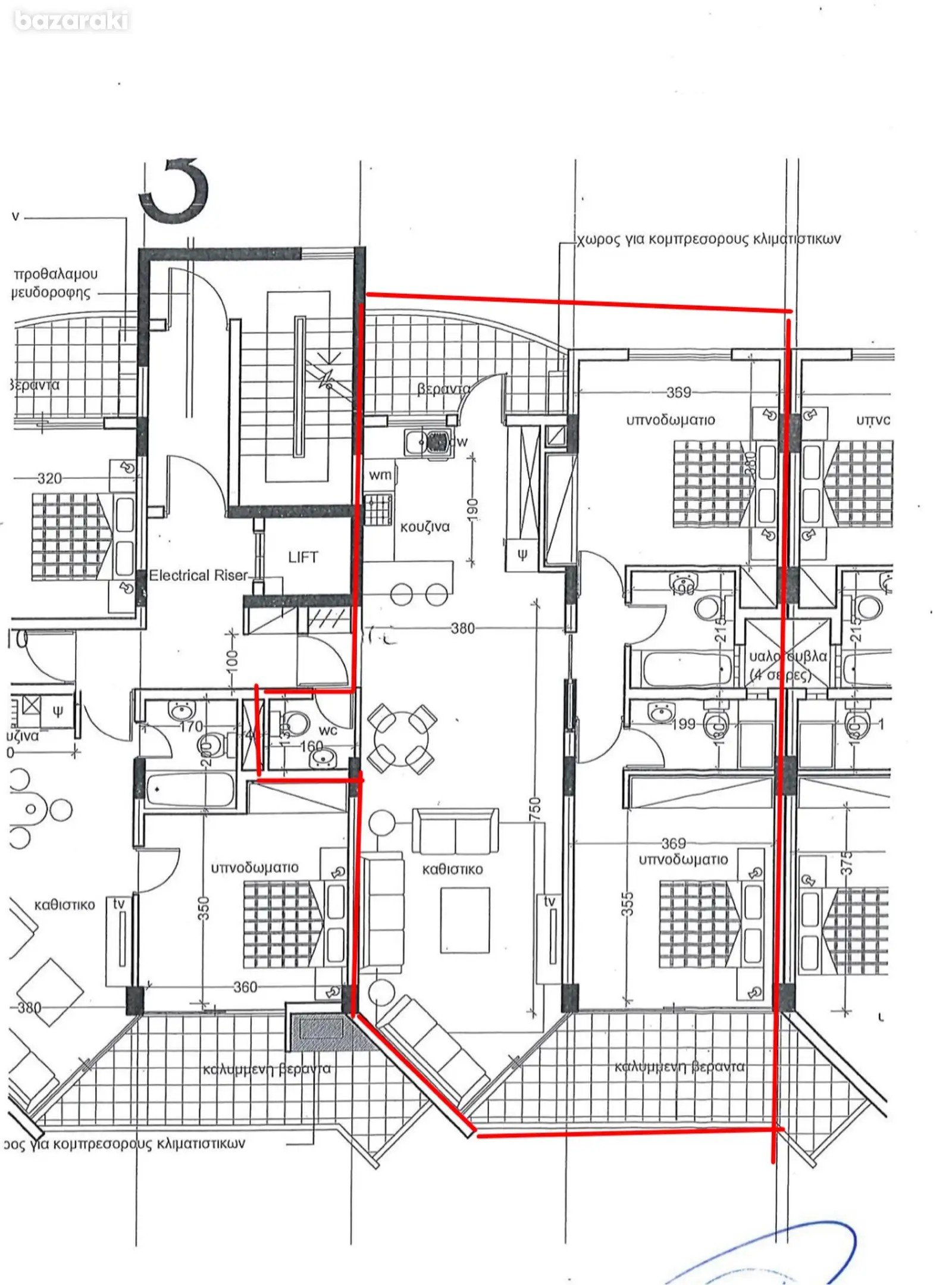 Квартира в agia-napa, Кипр, 121.00м² - изображение 17