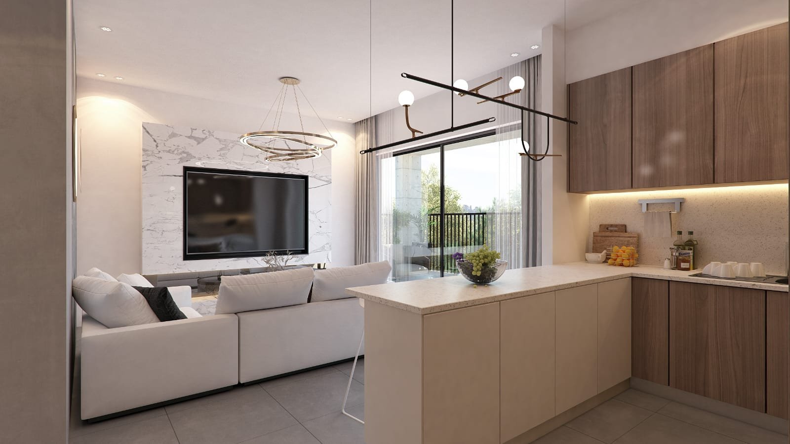 Квартира с 1 спальней, 52.00м² в agios-athanasios, Кипр [ID: 0602-237561]
