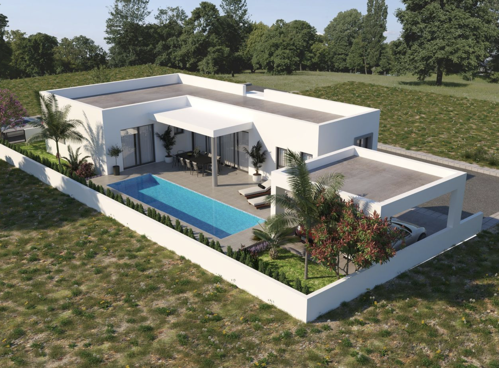 Bungalow z 2 sypialniami  Frenaros, Cypr