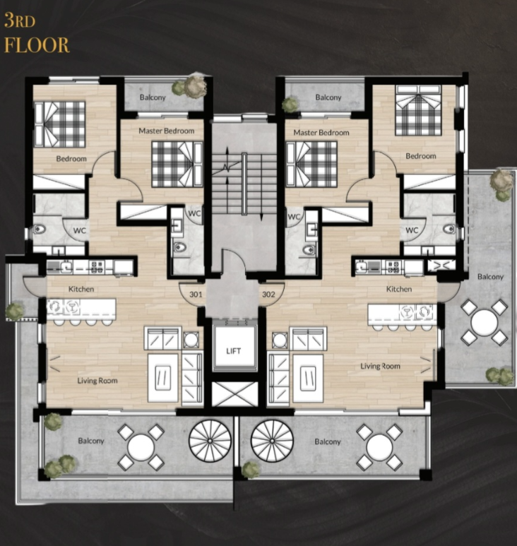 Пентхаус в zakaki, Кіпр, 82.00м² - зображення 9