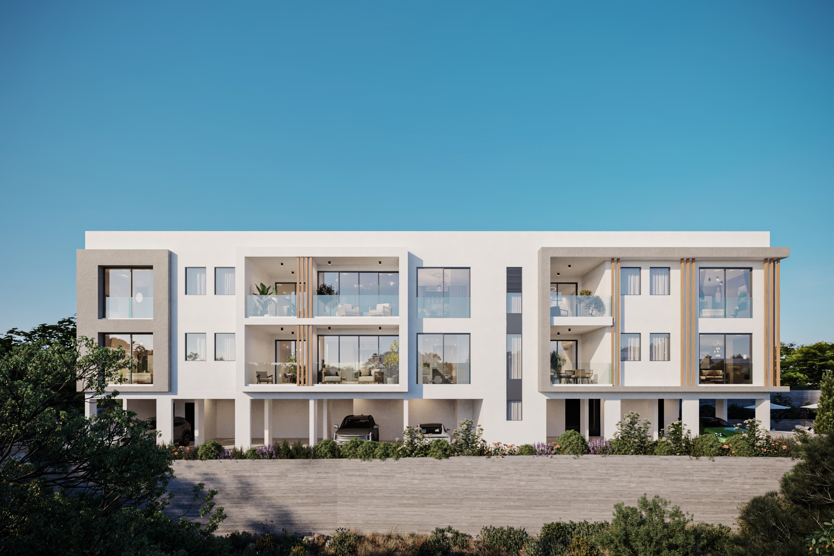 Apartament z 2 sypialniami, 77.00m² w chlorakas, Cypr [ID: 0602-239528]